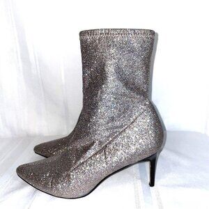 Glitter Sock Boots Size 10M Mix No. 6 CADAORIA 3" Heel
